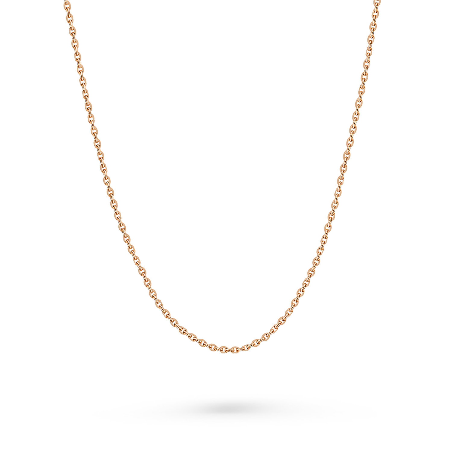 Goldkette aus 585er Rotgold, Breite ca. 1,5-2 mm, Gewicht in 55 cm ca. 3,31 gr