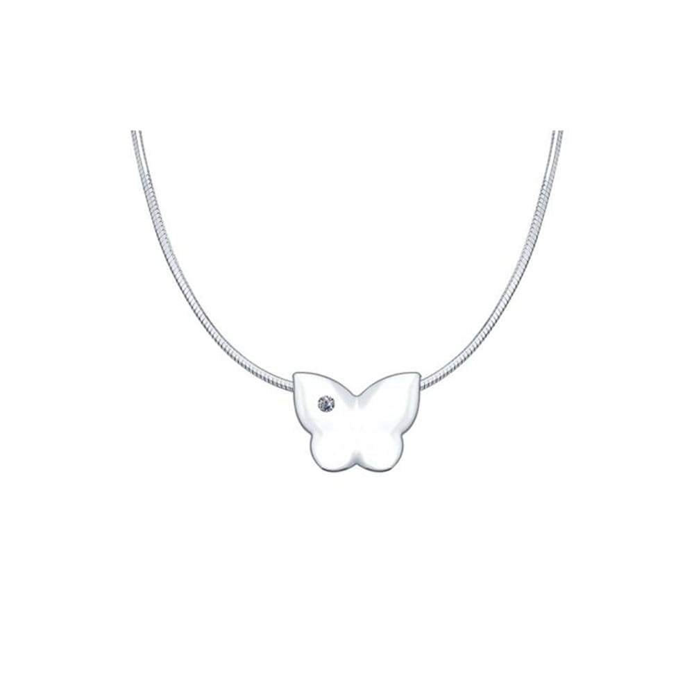 Sokolov Collier aus 925 Silber "Schmetterling" mit Brillant