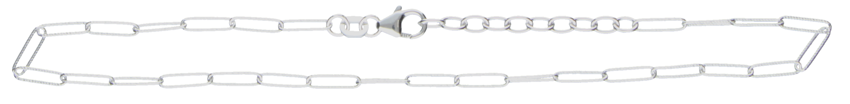 Fußkette Anker weit aus 925 Silber mit Karabinerverschluss