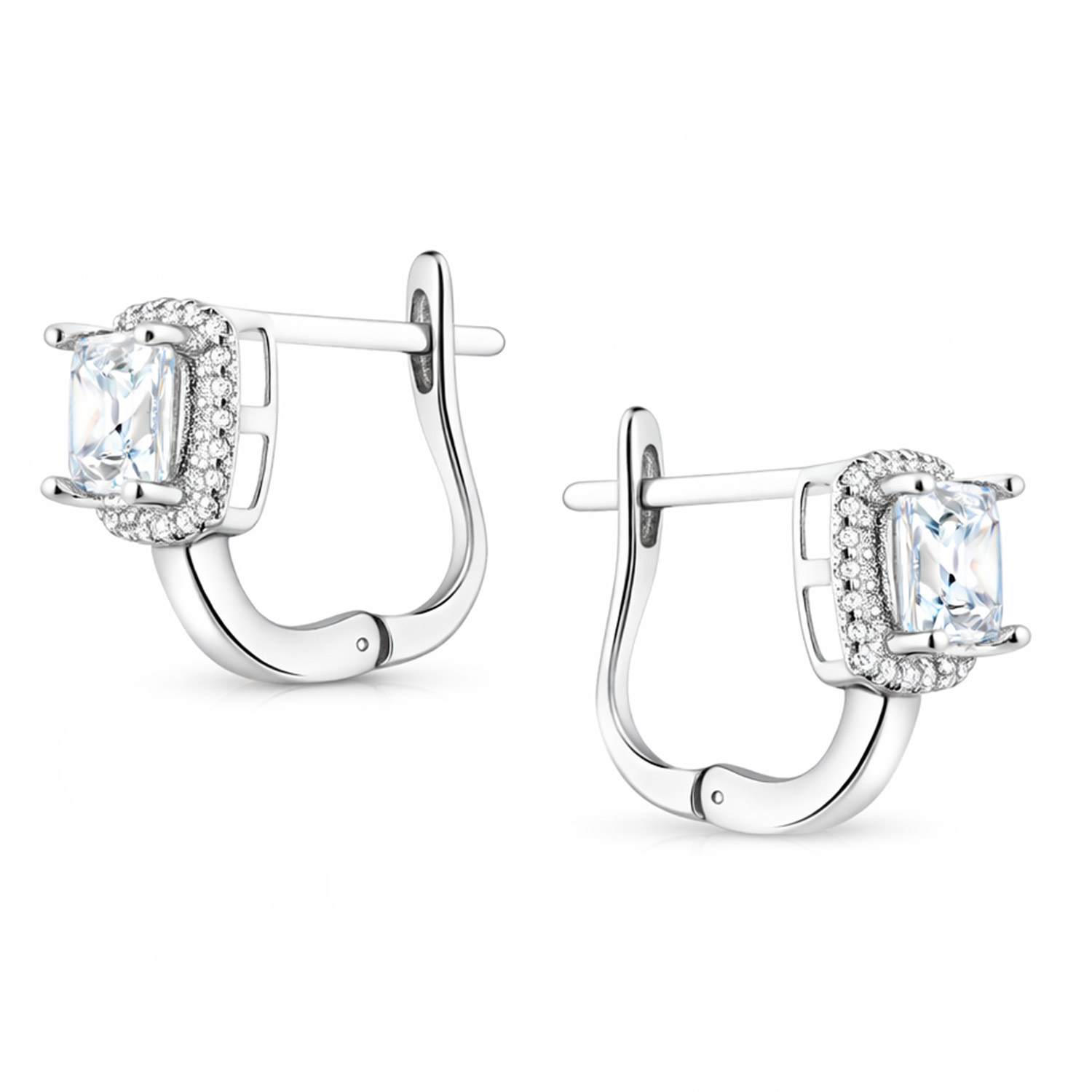 Ohrringe aus 925 Silber mit Swarovski Kristallen und Zirkonia