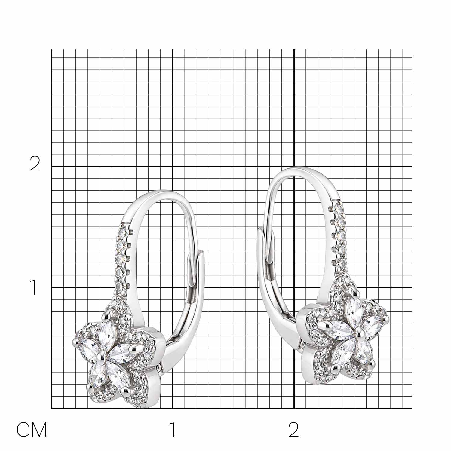 Schmuckset aus 925 Silber: sternförmige Ohrringe & Anhänger mit Zirkonia