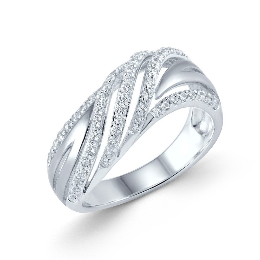 Sokolov Damenring aus 925 Silber mit Zirkonia