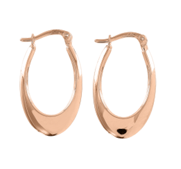 Creolen aus 585 Rotgold, Höhe ca. 25 mm