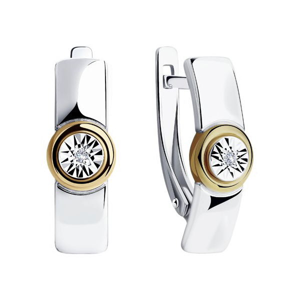 Sokolov Ohrringe aus 925 Silber mit Brillanten