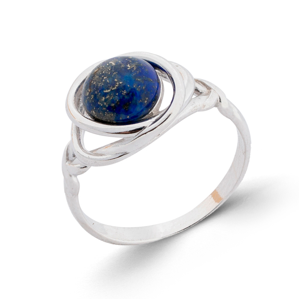 Damenring aus 925 Silber mit blauem Lapislazuli