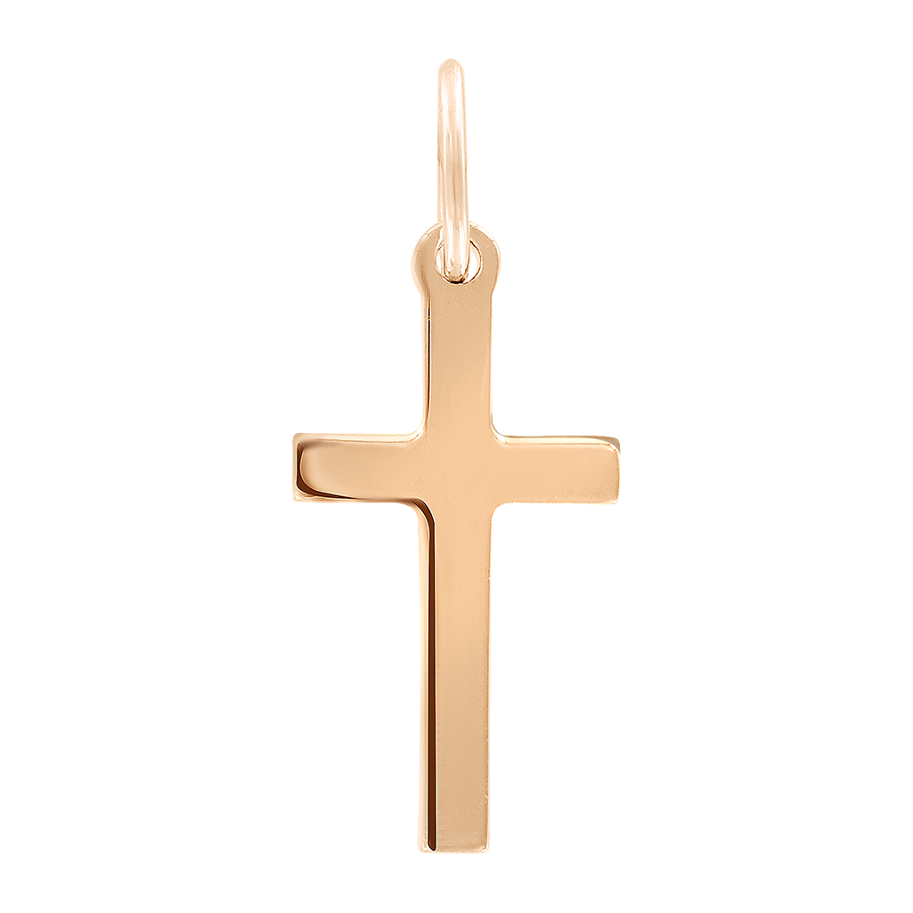 Anhänger–Kreuz, Rotgold 585, Höhe ca. 24 mm