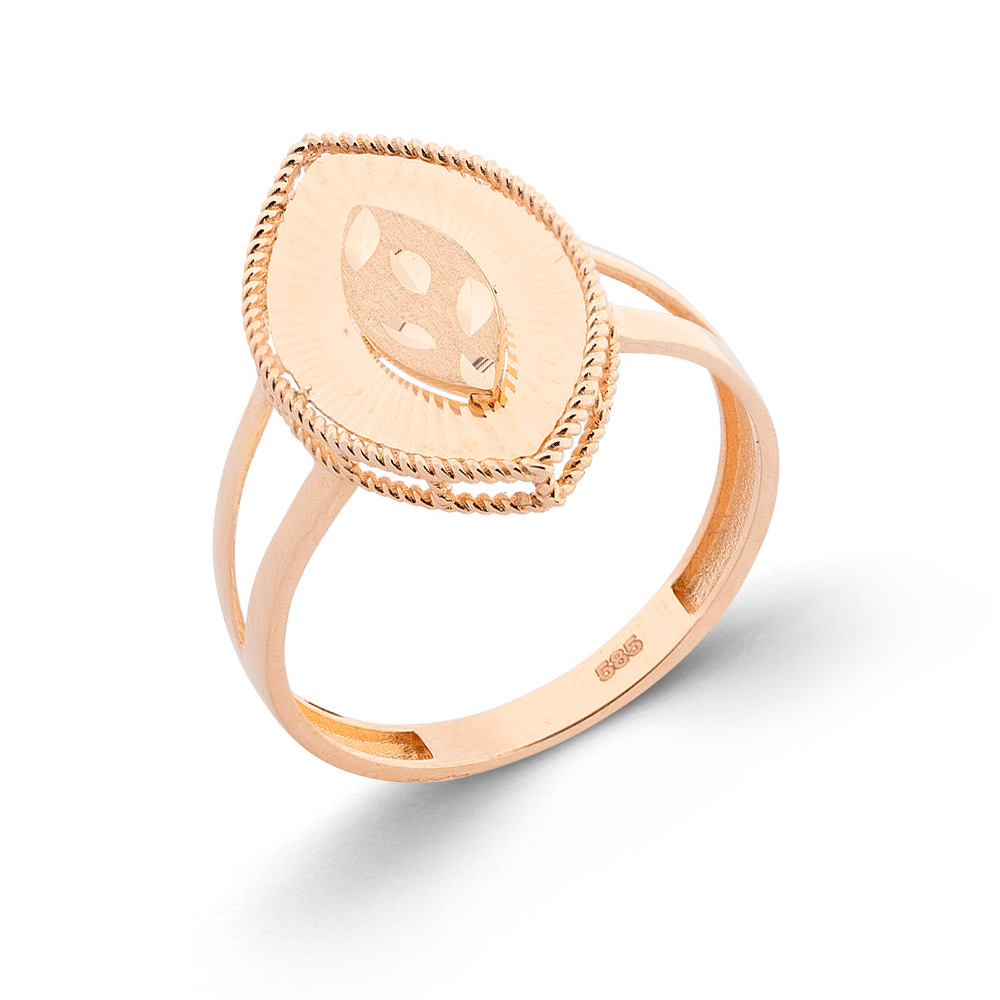 Damen Siegelring aus 585 Rotgold