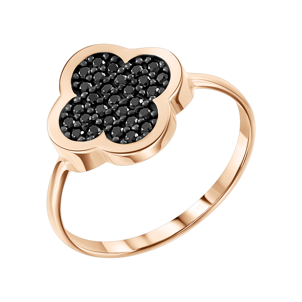 Damenring, Russisches Rotgold 585, mit Zirkonia