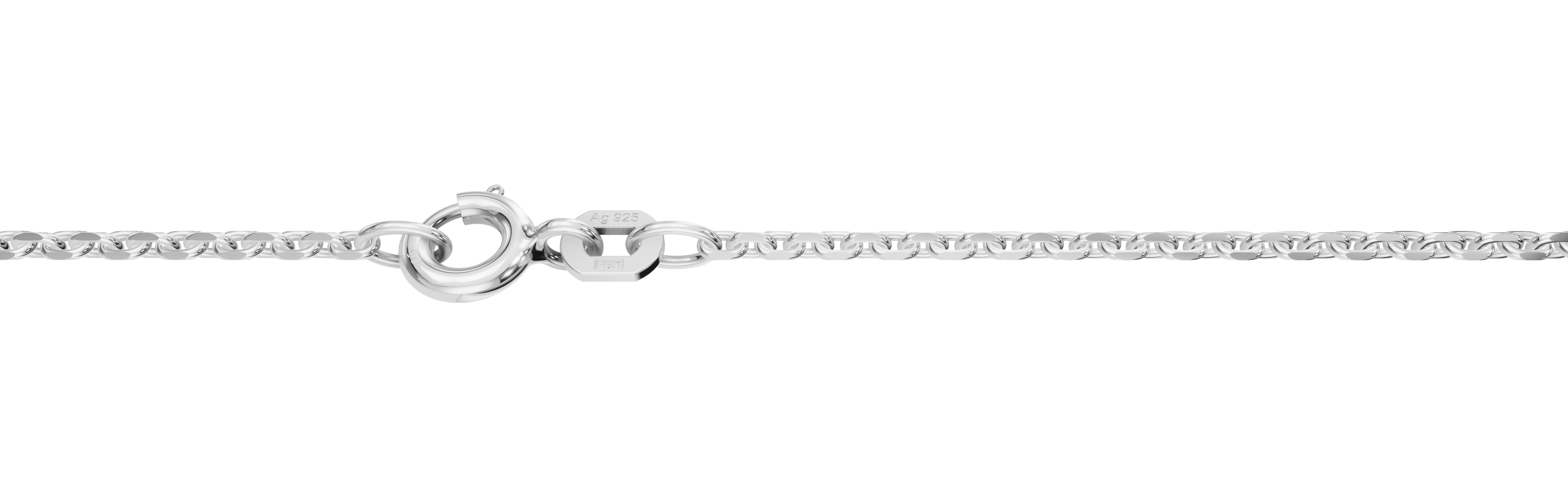 Collier Anker diamantiert Kettenbreite 1.7mm