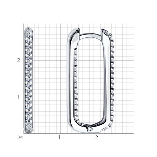 Moderne Ohrringe aus 925 Silber mit Zirkonia