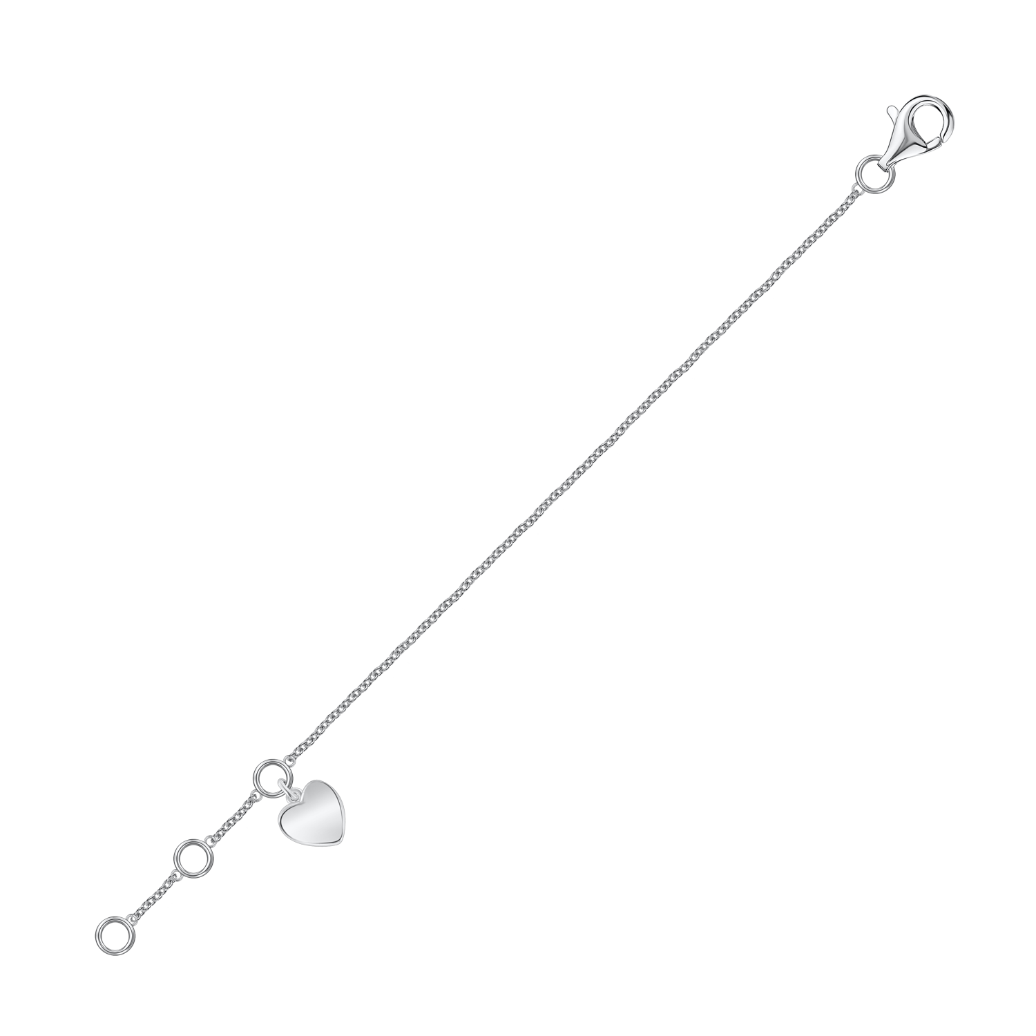 Attraktives Fußkette aus Silber 925, Länge ca. 27 cm