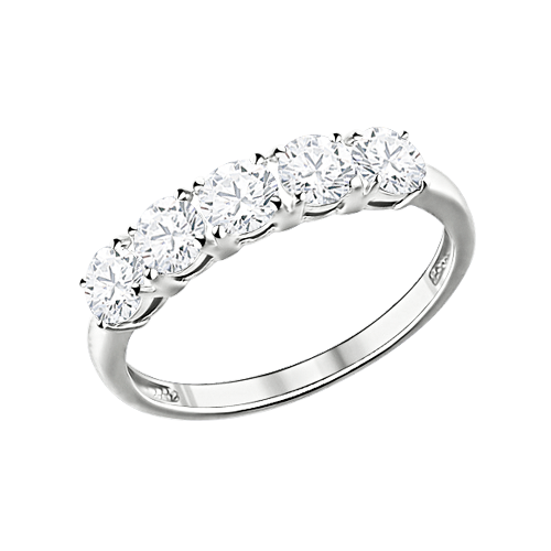 anziehnder Damenring, Silber 925, Zirkonia