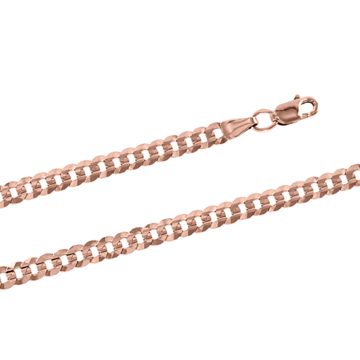 Ausgezeichnete Kette und/oder Armband aus Russischem Rotgold 585, Panzer-Flechtung mit Diamantschliff, Breite ca. 4 mm, Gewicht in 19 cm ca. 4,2 gr., Gewicht in 45 cm ca. 9,2 gr.