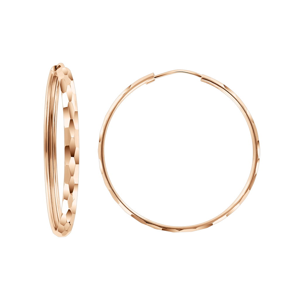 Attraktive Creolen, Russisches Rotgold 585, Durchmesser ca. 19 mm, 25 mm, 30 mm 
