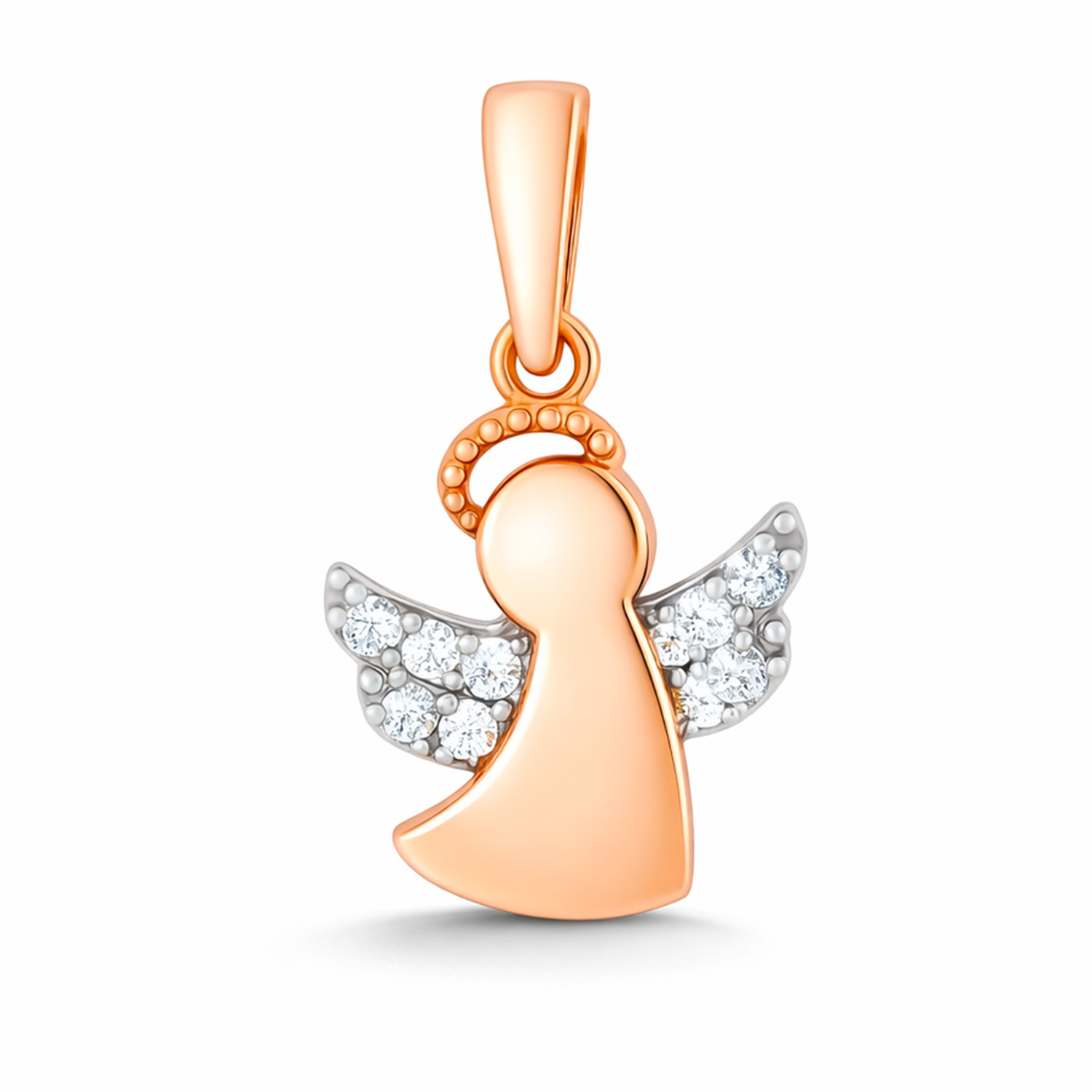 Engel-Anhänger aus 585 Rotgold