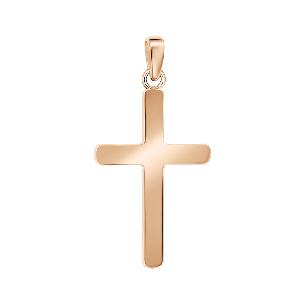Attraktiver Kreuz-Anhänger aus Silber 925, vergoldet, Höhe ca. 30 mm