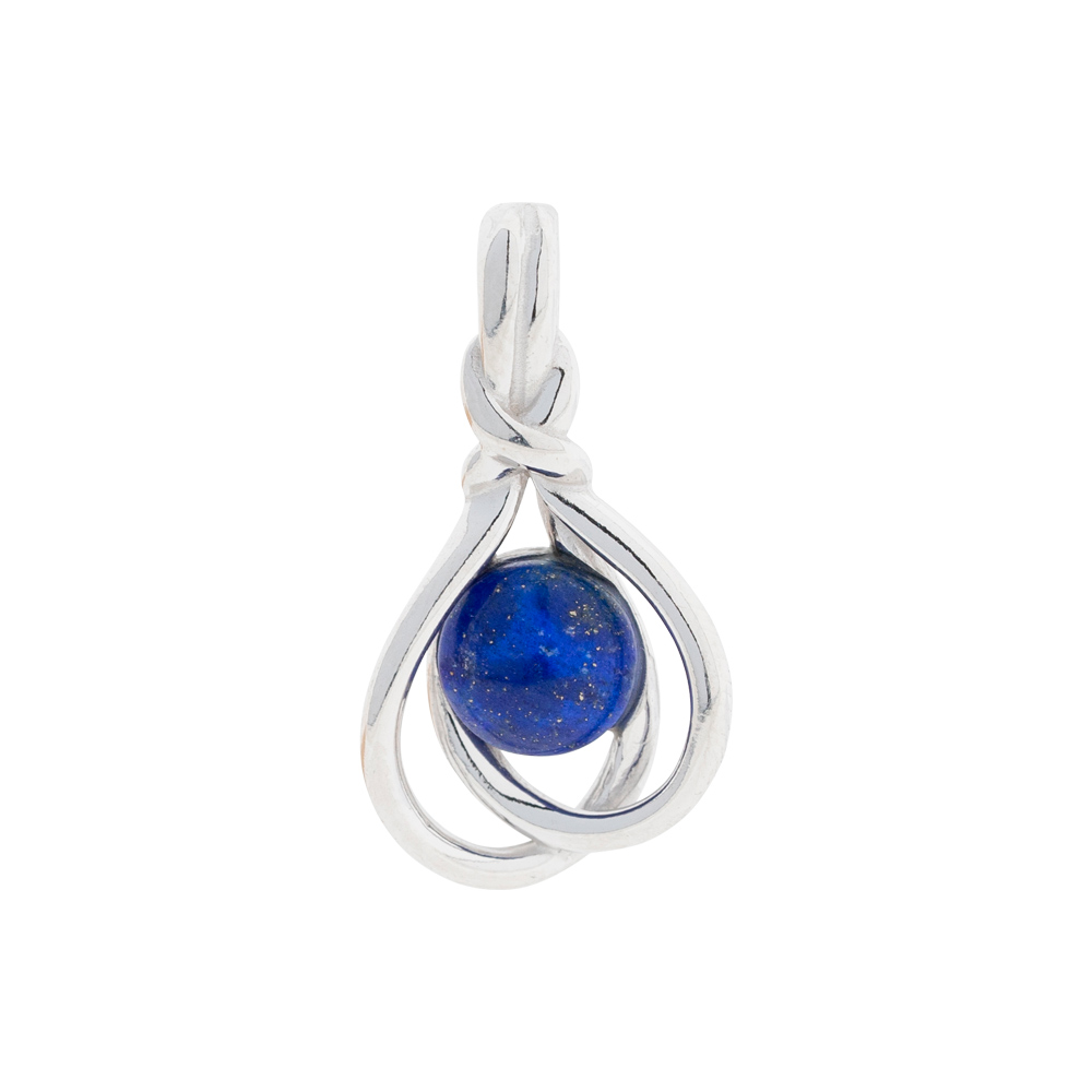 Anhänger aus 925 Silber mit blauem Lapislazuli