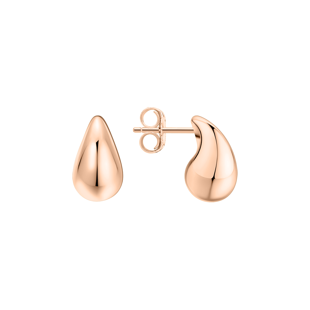 Ohrstecker, Russisches Rotgold 585, Höhe ca. 12 mm