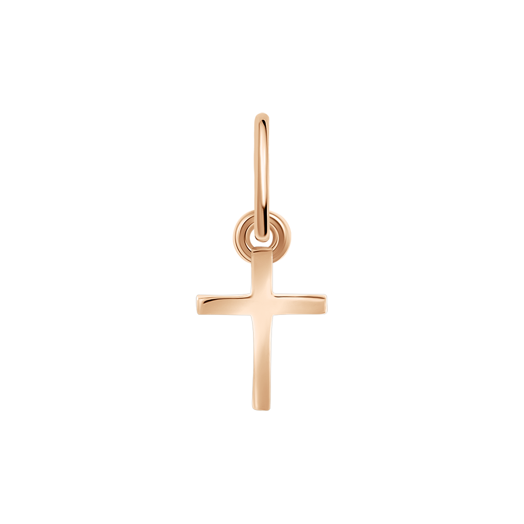 Anhänger-Kreuz, Russisches Rotgold 585, Höhe ca. 15 mm