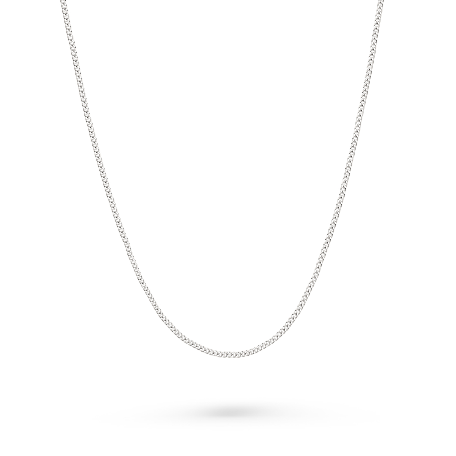 Elegante Kette aus Silber 925, Panzerflechtung, Breite ca. 2 mm