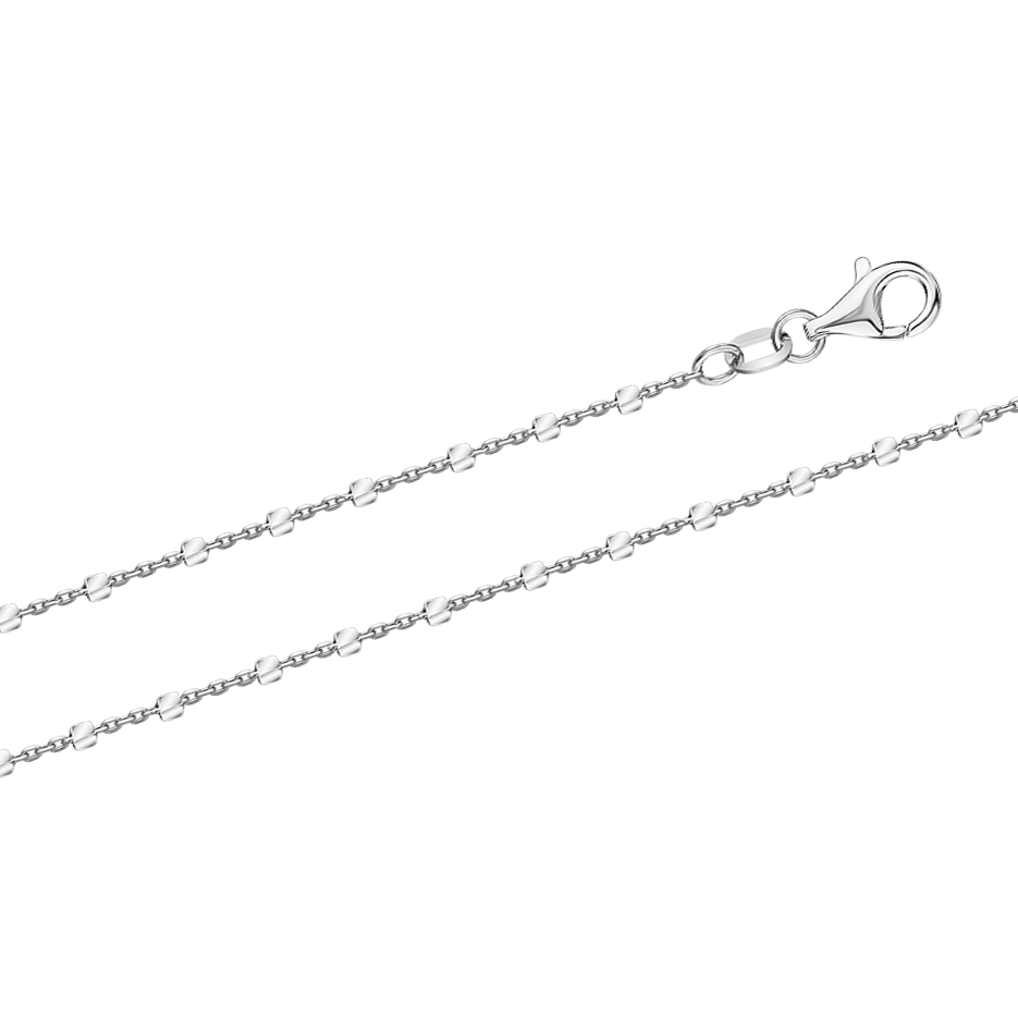 Feine Kette aus Silber 925, Breite ca. 1 mm, Gewicht in 40 cm ca. 2,32 gr.