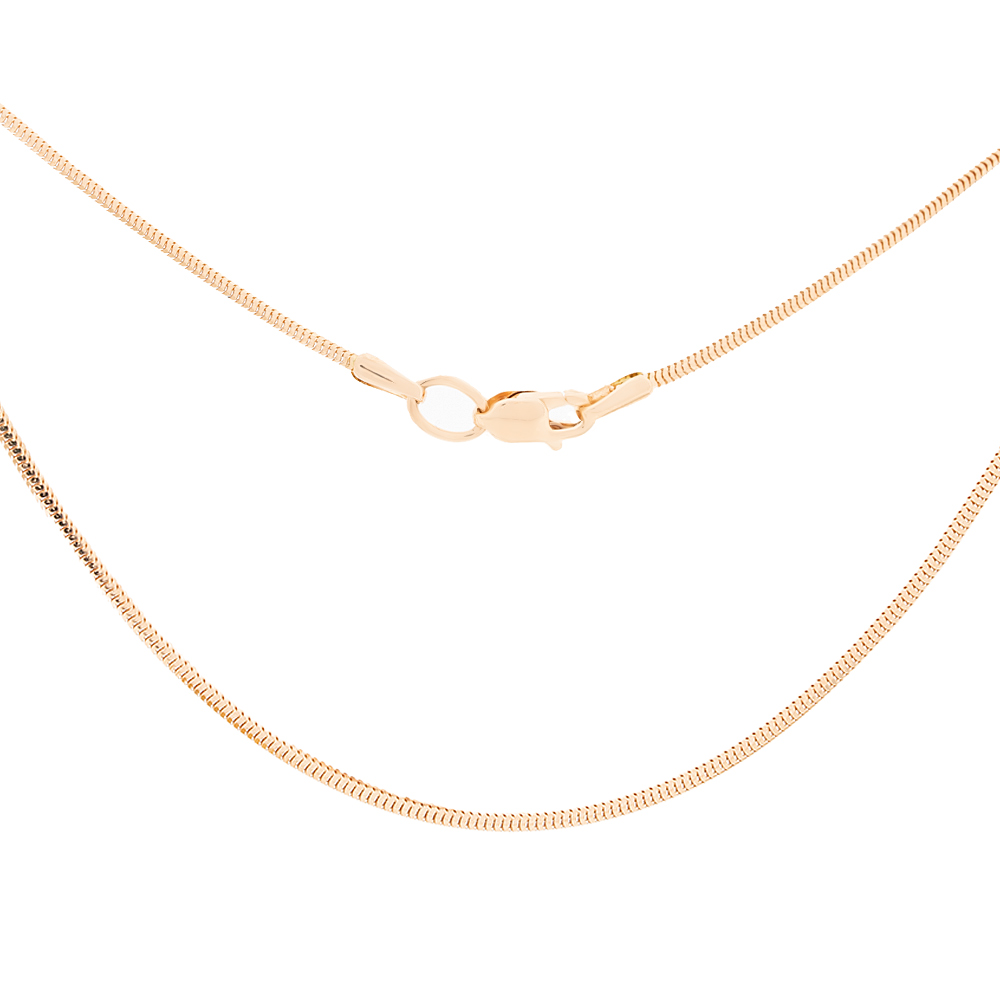 Schlangenkette massiv aus 585 Rotgold
